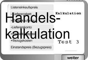 Verkaufskalkulation Test 3