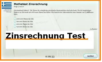Online Test Zinsrechnung