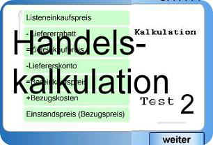 Verkaufskalkulation Handelskalkulation