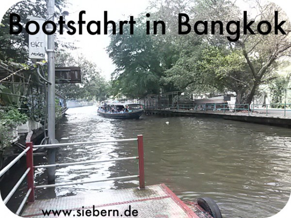 Bootsfahrt in Bangkok