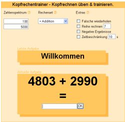 Kopfrechnen